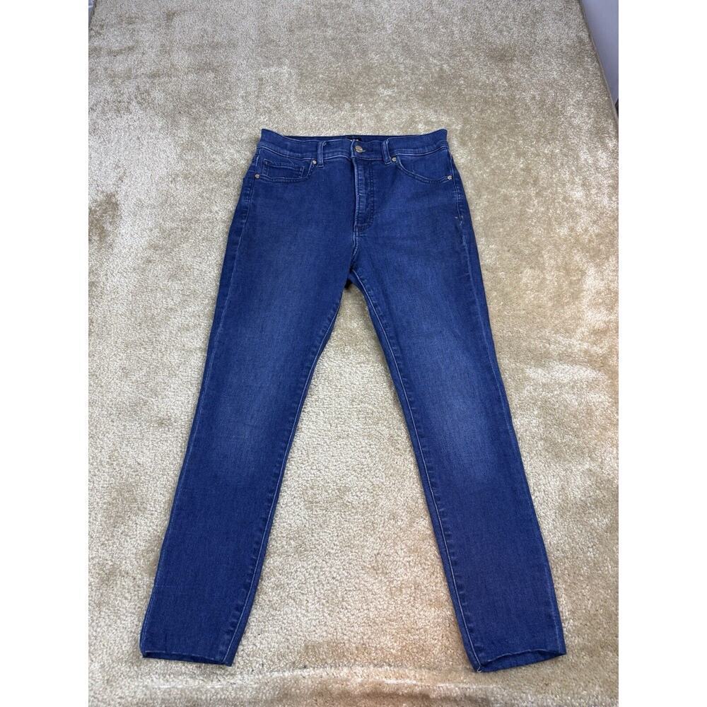 Express Skinny High Rise Jeans Women’s Size 10 R Ankle Length Dark Wash 964